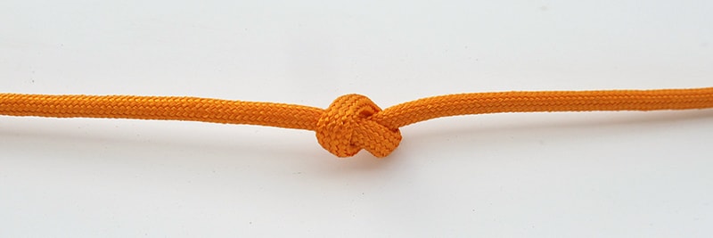 Vodcovský uzol na lane paracord