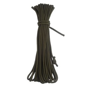15m zelený paracord pre magnet fishing
