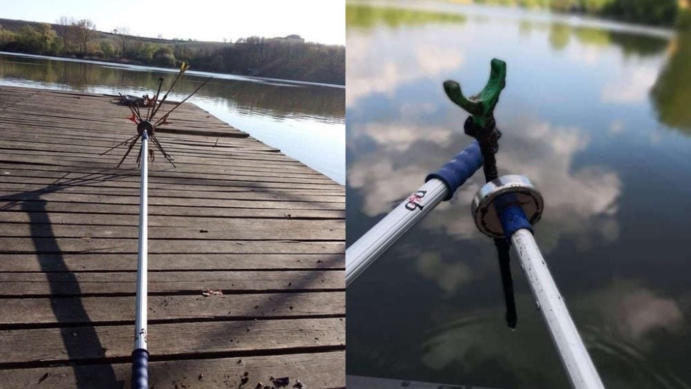 Ukážky úlovkov na magnete na tyči