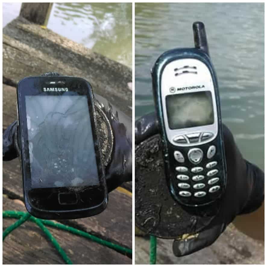 mobily, ktorá našli lovci magnetických pokladov