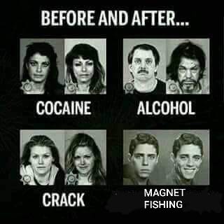 pred a po: kokaín, alkohol, crack, magnet fishing