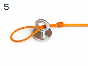 ako uviazať lano na magnet