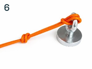 ako uviazať lano na magnet